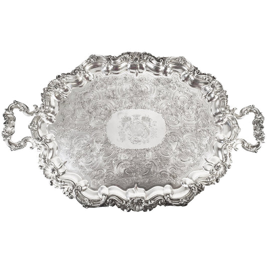 Creswick Old Sheffield Plate Footed Tray