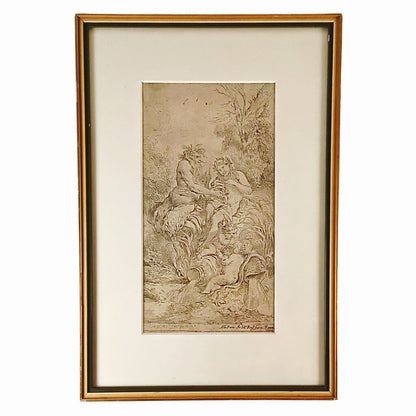 Giovanni Castiglione, Pan & Dionysus. Etching, 1648.