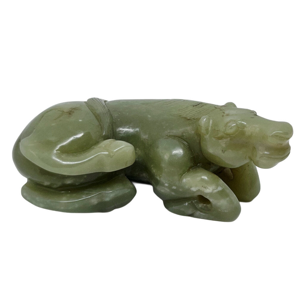 19th c. Celadon Jade Horse