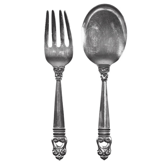 2pc. International "Royal Danish" Sterling Baby Fork & Spoon