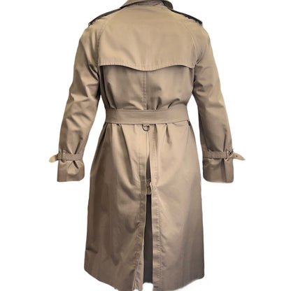 Vintage Womens Beige Burberry Trench Coat Medium