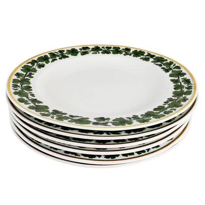 6 Meissen Gilt Grapevine Dinner Plates