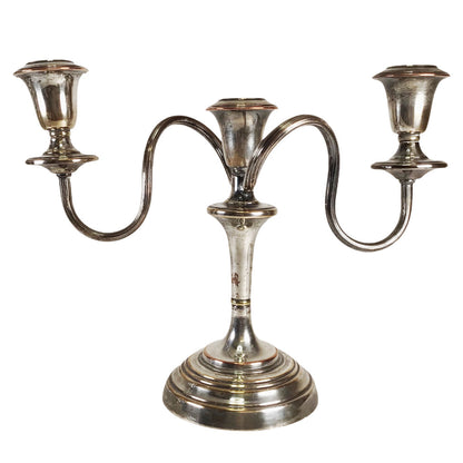 Pair/Industria Argentina Silverplated Candelabras