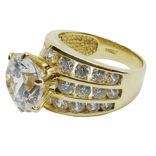 14Kt Gold Cubic Zirconia Ring