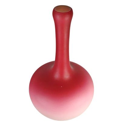 Victorian Red-to-White Satin Glass Vase