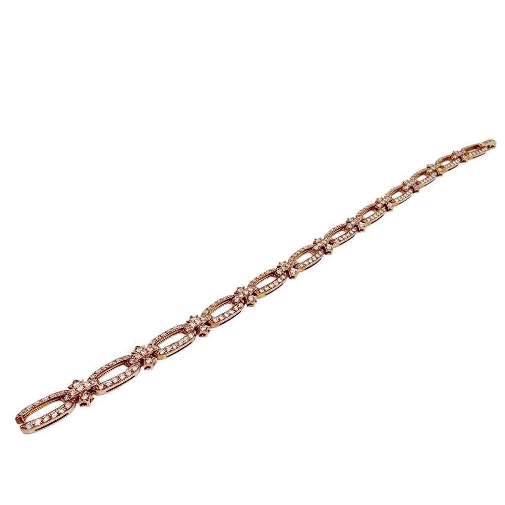 14Kt Rose Gold Diamond Bracelet