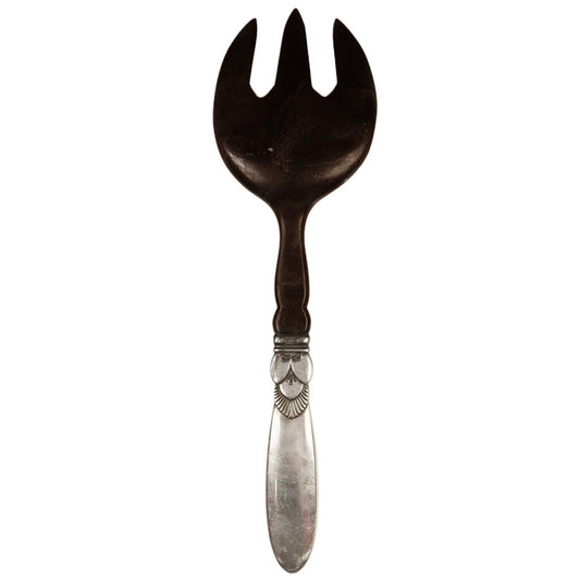 Georg Jensen "Cactus" Sterling & Horn Salad Fork