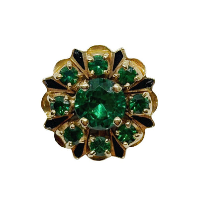 14Kt Yellow Gold Ring w/ Lab Grown Emeralds