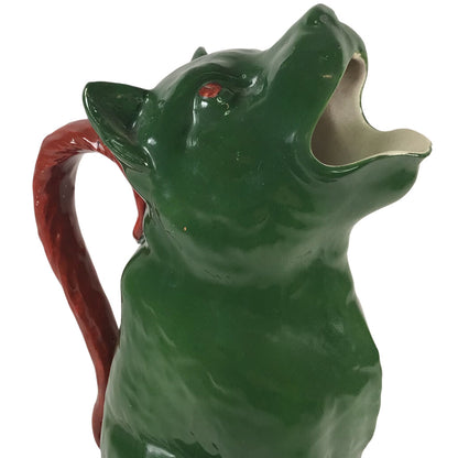 Rorstrand Swedish Majolica Dog Pitcher