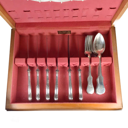 17pc. Hungarian 800 Silver Flatware Service, ca. 1872-1922