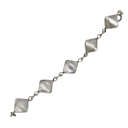Albert Platero Navajo Turquoise & Silver Chain Bracelet