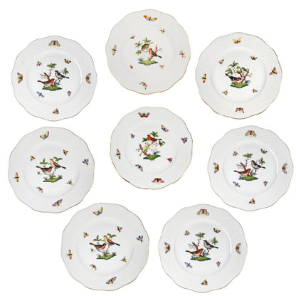 8pc. Herend "Rothschild Bird" Salad Plates