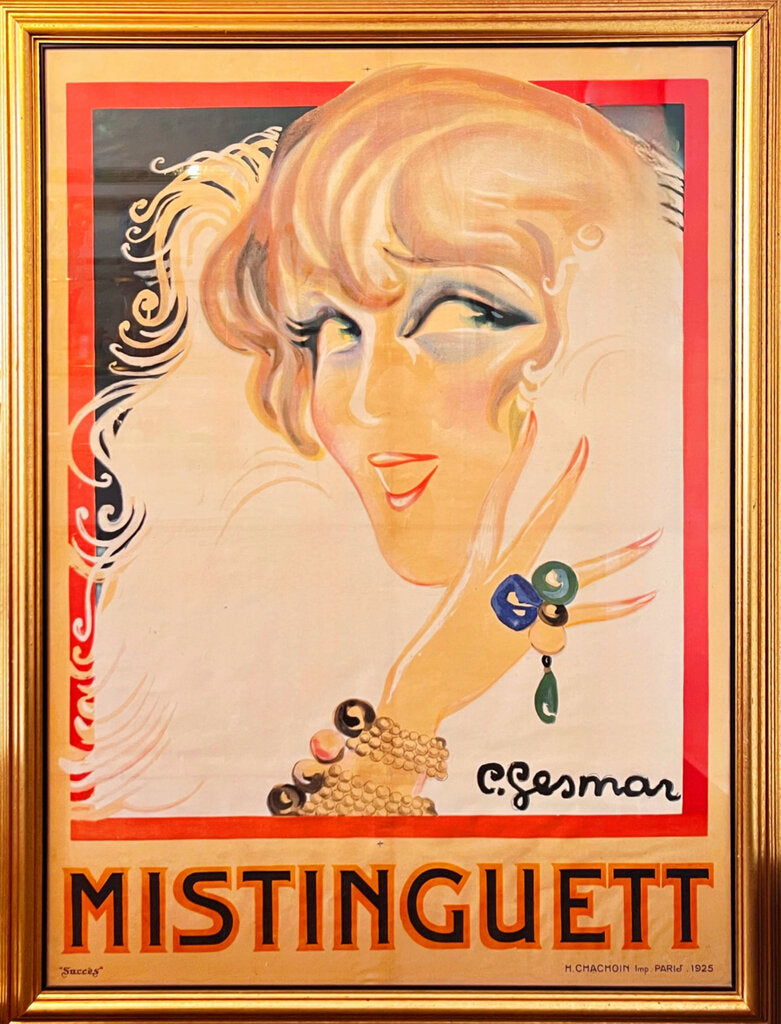 Charles Gesmar, "Mistinguett / Succes". Poster, 1925.