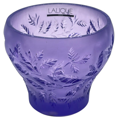 Lalique France Lavender Bowl/Candle Holder