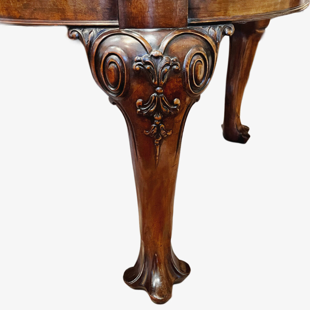 English Victorian Mahogany Dining Table with Screw Expander, circa 1870