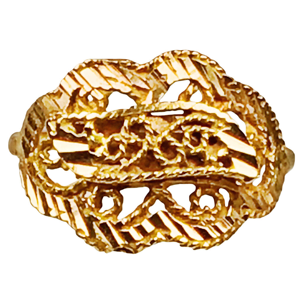 14Kt Gold Filigree Ring