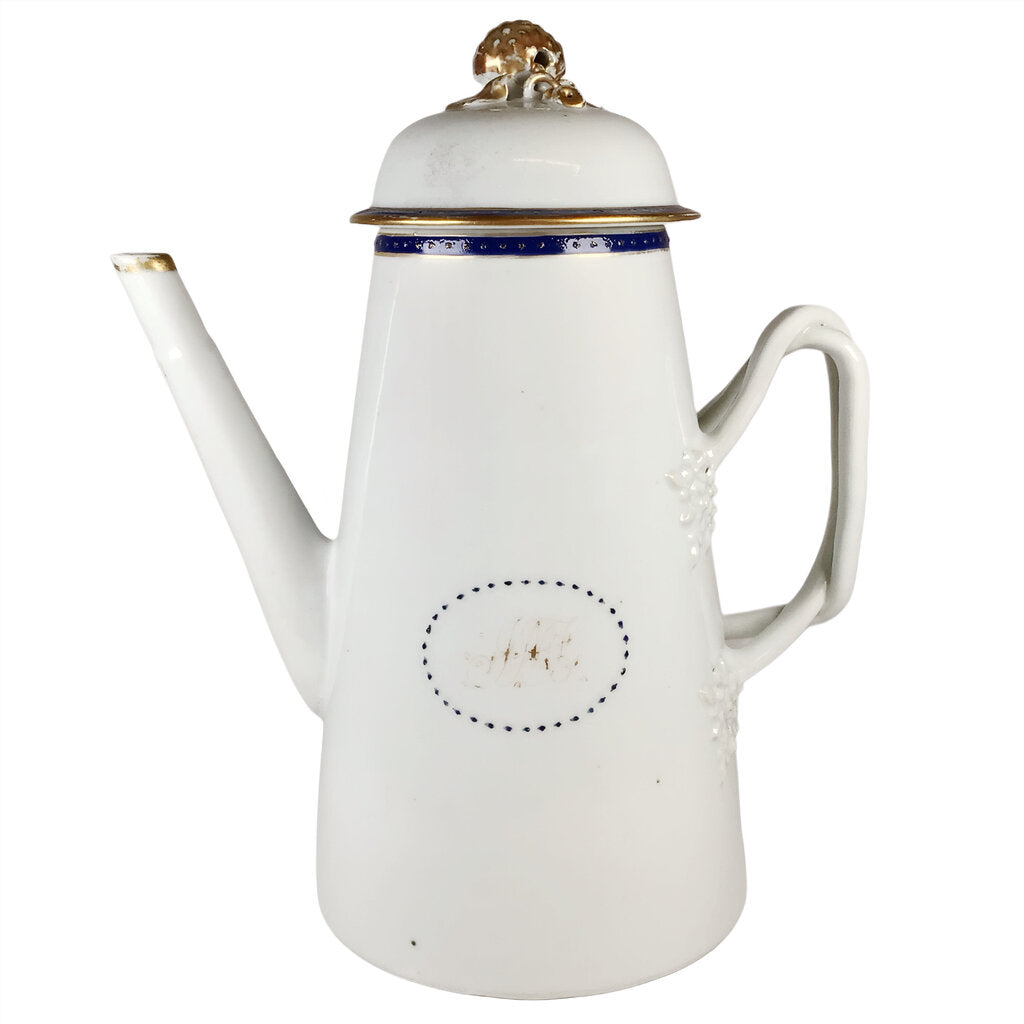 Chinese Export Lighthouse Coffee Pot, ca. 1800