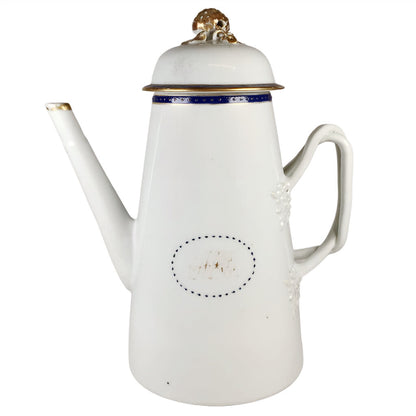 Chinese Export Lighthouse Coffee Pot, ca. 1800