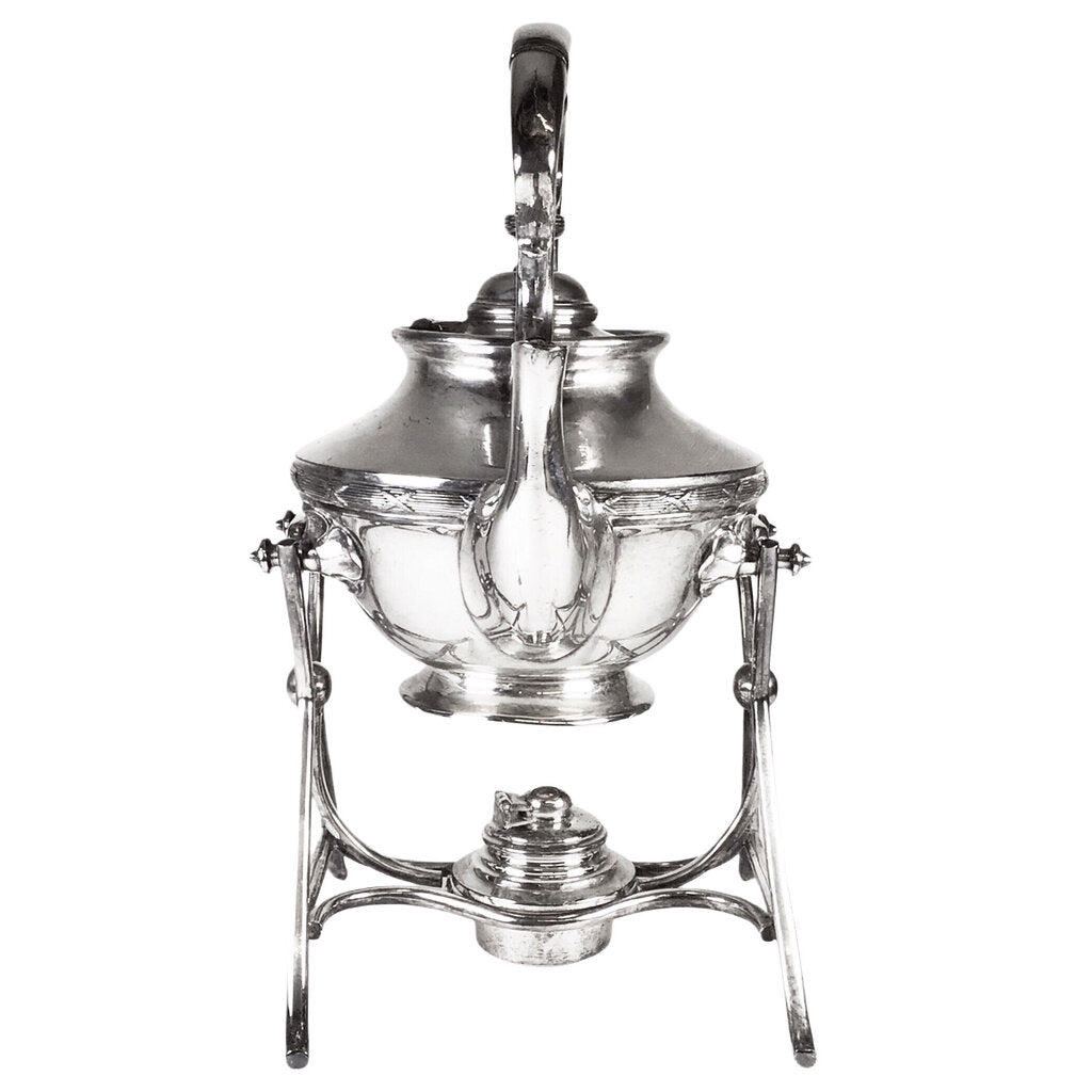 19th c. James Dixon & Sons Silverplated Spirit Kettle