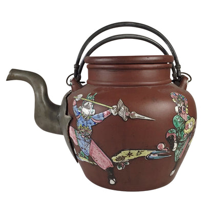 Yixing Enameled Zisha Teapot