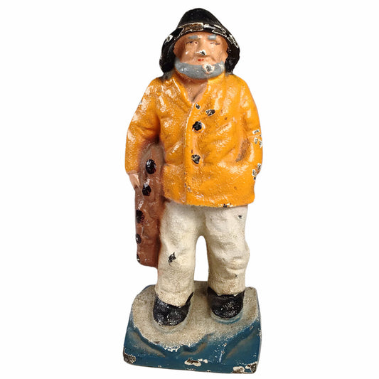 Cast Iron Old Salt Fisherman Figure, ca. 1920s