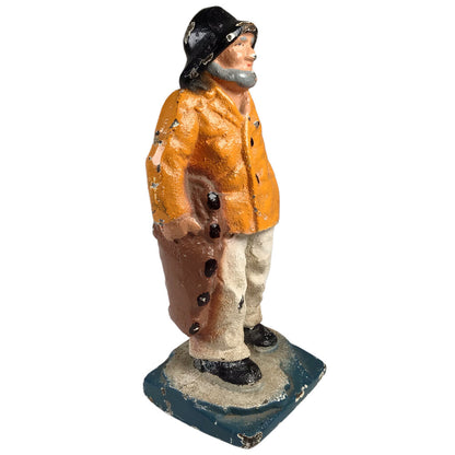 Cast Iron Old Salt Fisherman Figure, ca. 1920s