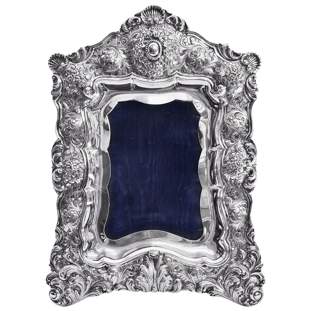 Ganci Baroque-Style Sterling Silver Picture Frame