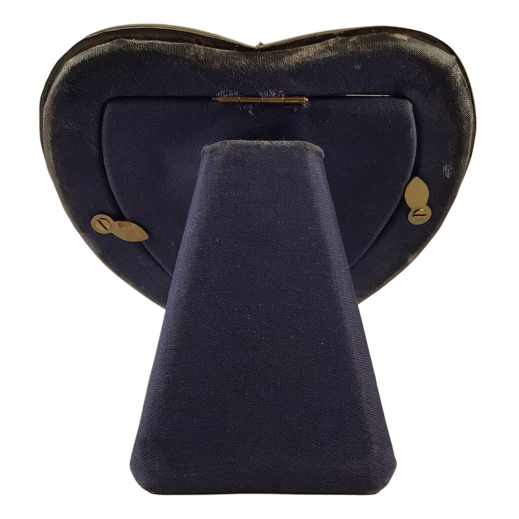 George V Sterling & Celluloid Heart-Shaped Picture Frame by Deakin & Francis, 1920