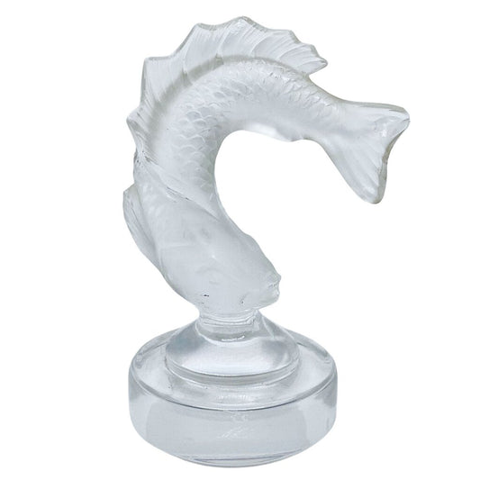 Lalique Fish on Pedestal