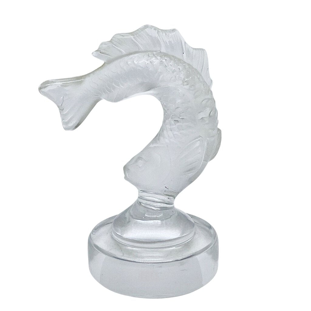 Lalique Fish on Pedestal