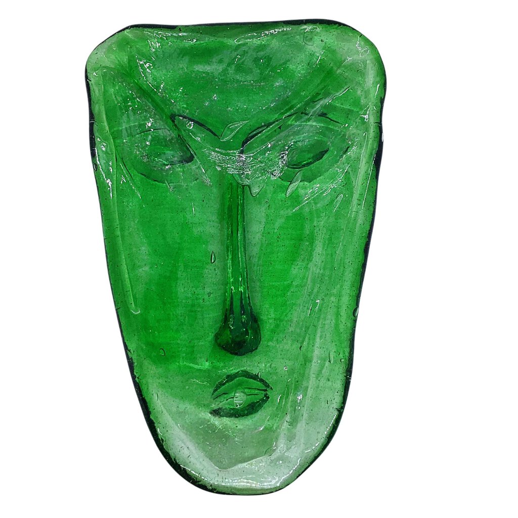 Glass Face Mask Wall Hanging Art