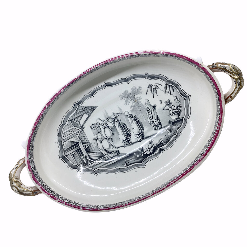 Victorian Royal Staffordshire Yaddo Lidded Serving Dish