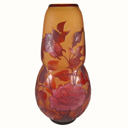 Galle-Style Cameo Glass Vase