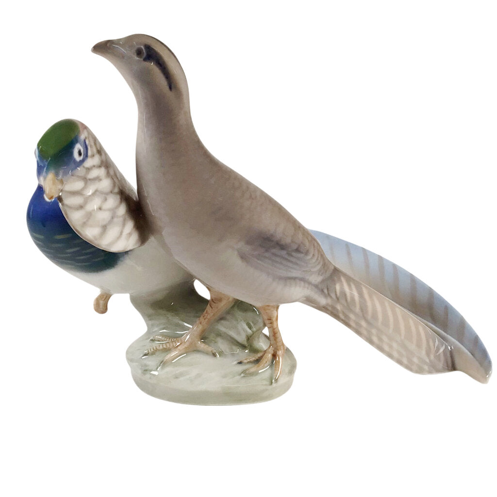 Royal Copenhagen Two Pheasants Porcelain Figurine #862, ca. 1970