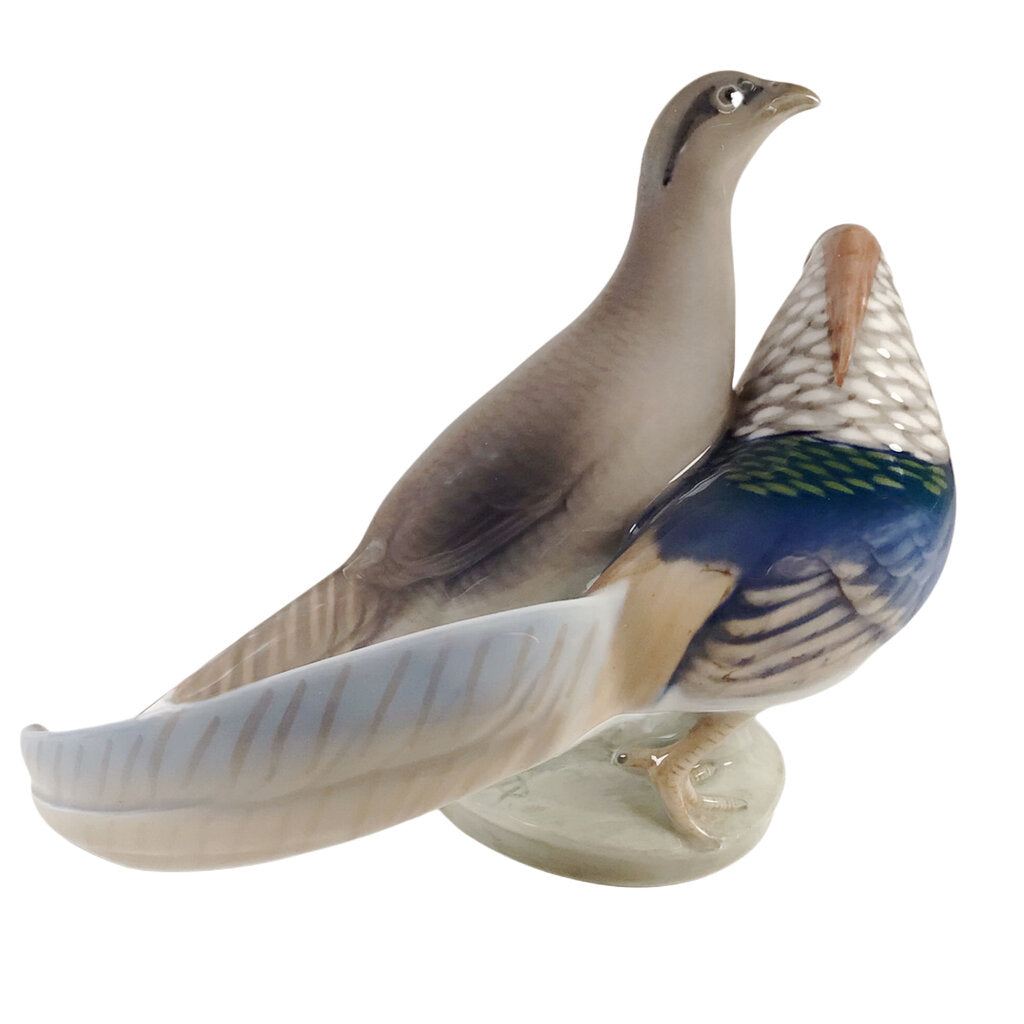 Royal Copenhagen Two Pheasants Porcelain Figurine #862, ca. 1970