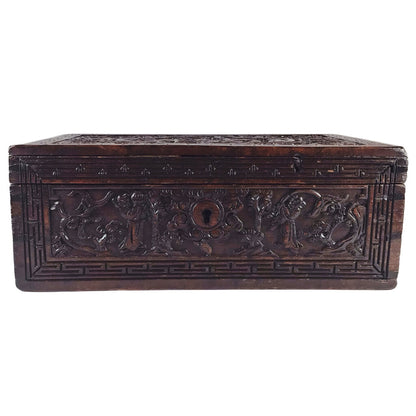 Antique Chinese Carved Wooden Box