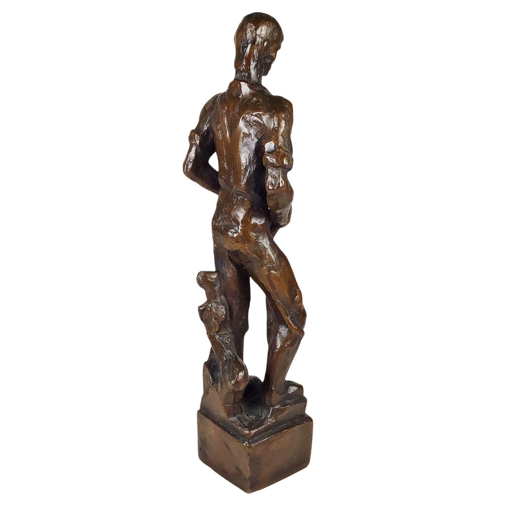 Louis Slobodkin. Young Abe Lincoln, Rail Joiner. 1939 World's Fair Bronze - Opportunity Shop DC