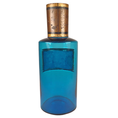 Napoleon III Blue Glass Apothecary Jar