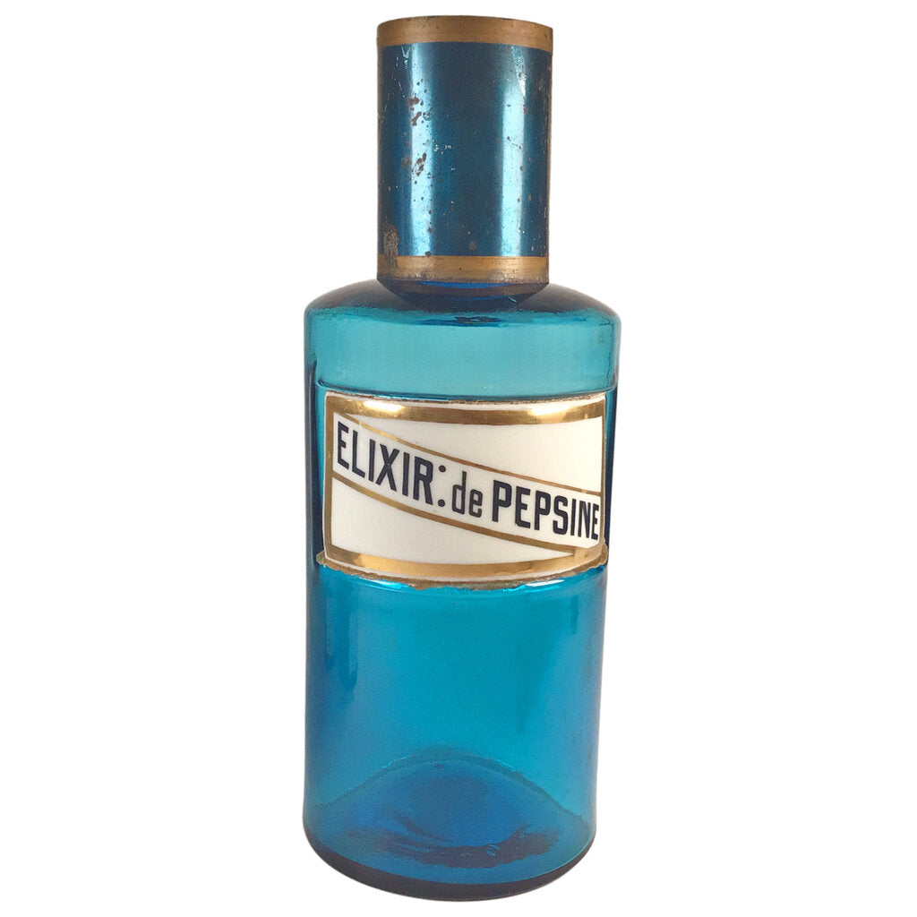 Napoleon III Blue Glass Apothecary Jar