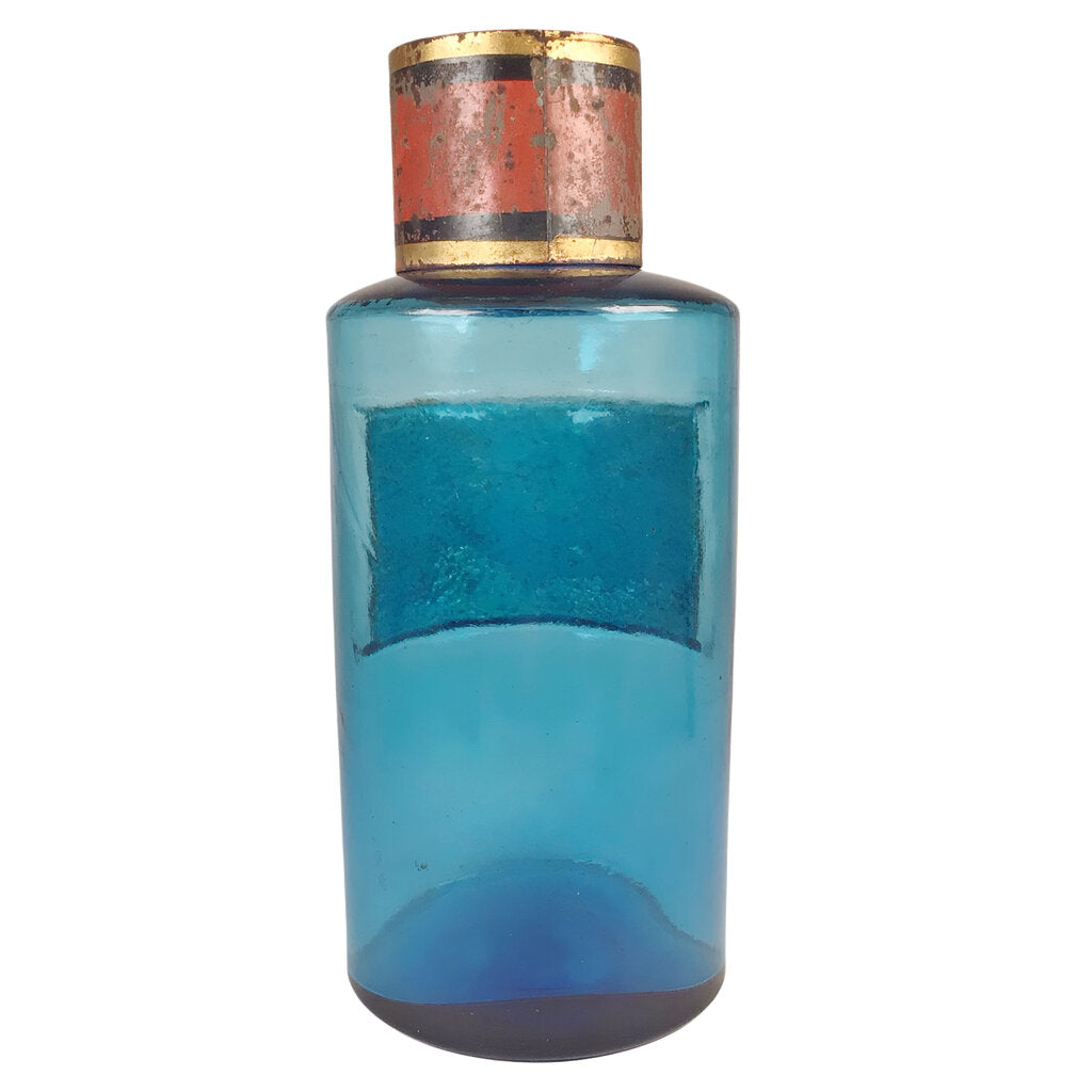 Napoleon III Blue Glass Apothecary Jar