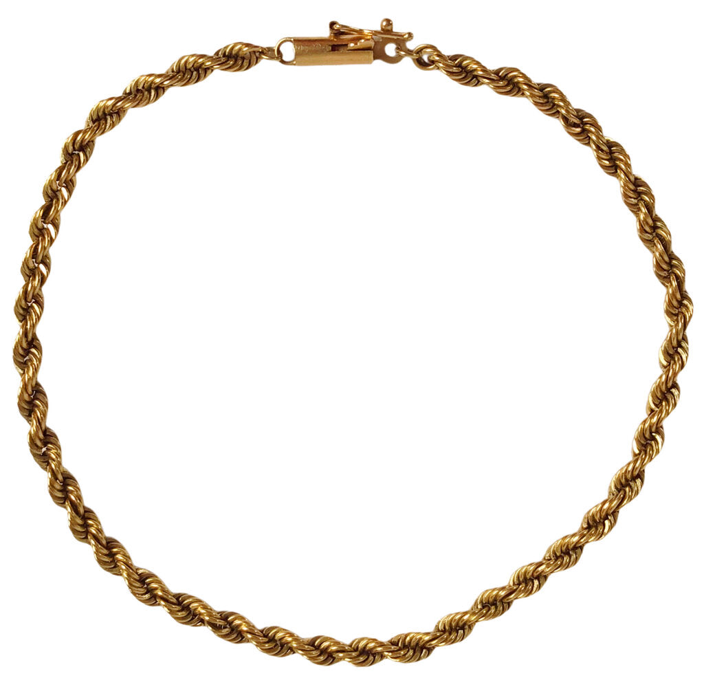 14Kt Gold Rope Twist Bracelet