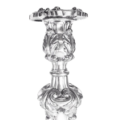 Pair/Reed & Barton Rococo Revival Silverplated Candlesticks, ca. 1890