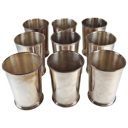 9 Reed & Barton #256 Silverplated Julep Cups