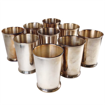 9 Reed & Barton #256 Silverplated Julep Cups