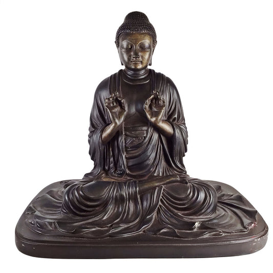 Plaster Figure of Japanese Amida Buddha