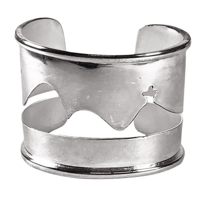 Francesca Romana Diana Silverplated Landscape Cuff Bracelet