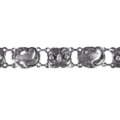 Coro Norseland Silver Bird Bracelet Georg Jensen Design