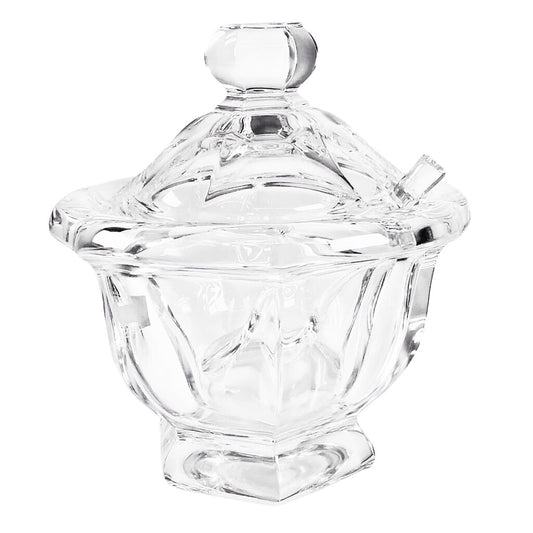 Baccarat "Harcourt Missouri" Crystal Jam Jar & Spoon