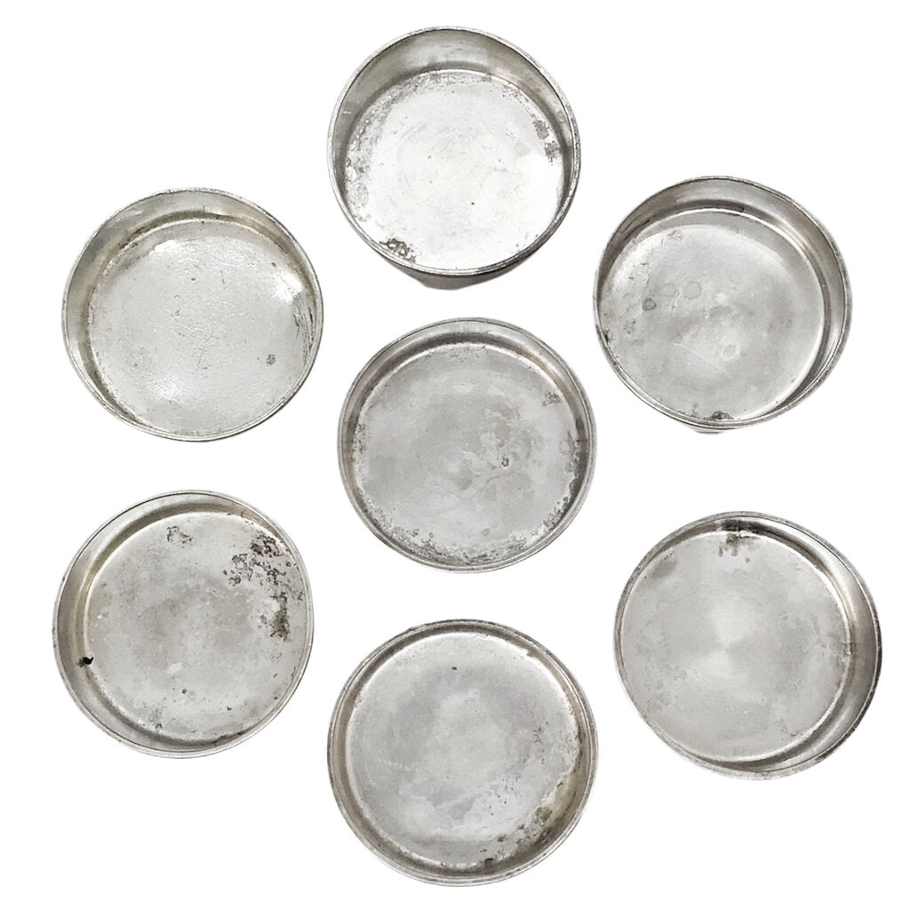 7 Tiffany Sterling Silver Open Salt Cellars, ca. 1880