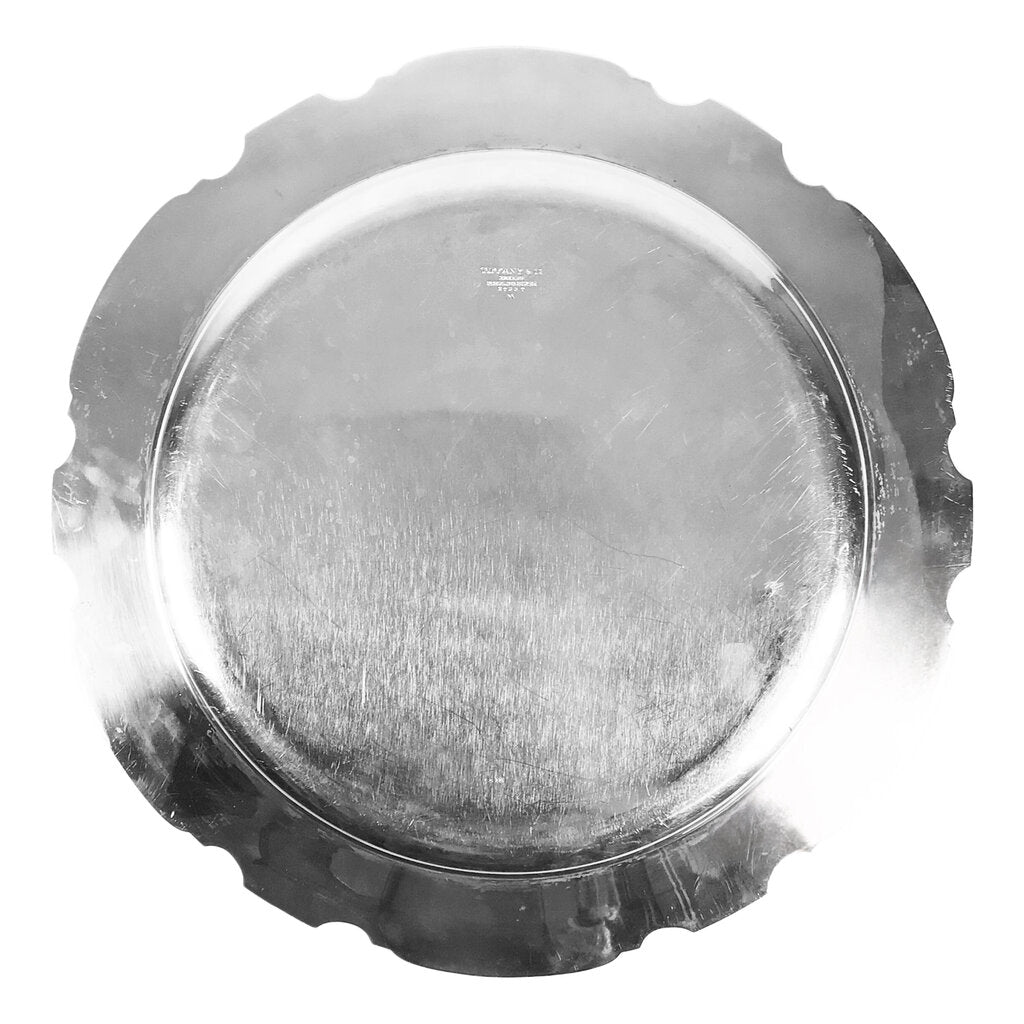 Tiffany "Hampton" Sterling Silver Round Tray, ca. 1950